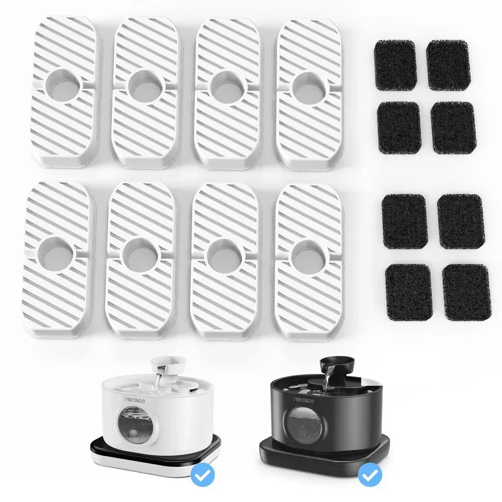 Replacement Filters for Wireless Cat Water Fountain SSPF-V04 (8 Pack)